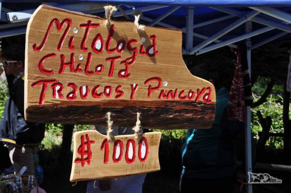 Loja de artesanato em Ancud, norte da ilha de Chiloé, no sul do Chile